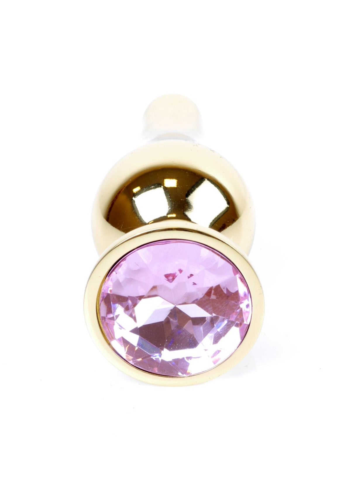 5-Korek analny różowozłoty z diamentem MyLove Toys 9,5 cm-5
