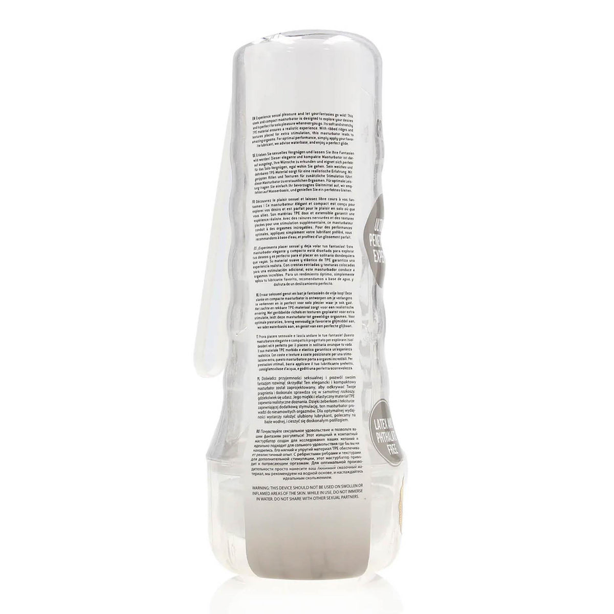 5-Masturbator RealRock Easy Rider przezroczysty TPE 21,5 cm-5