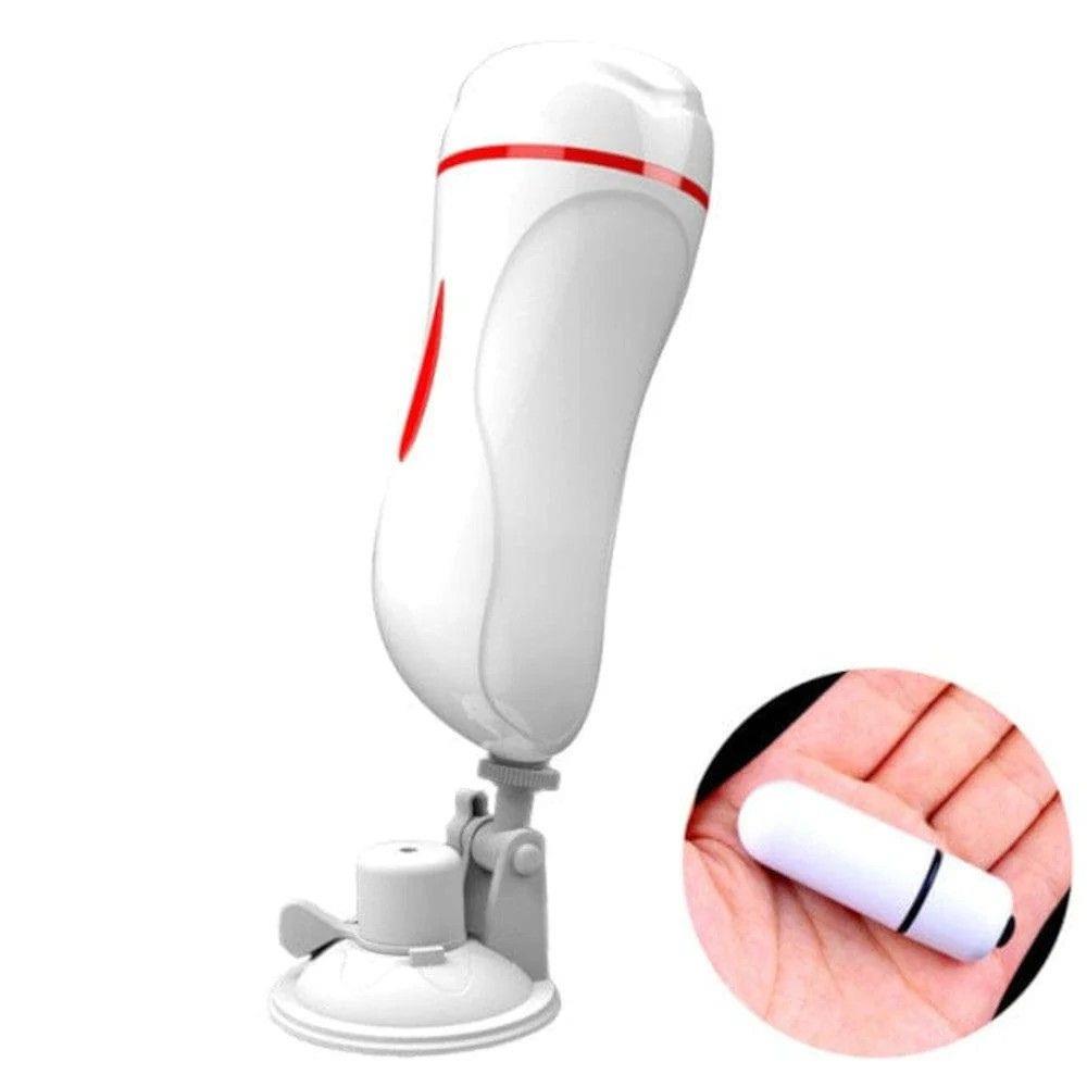 4-Męski masturbator wibrujący z przyssawką B-Series Lyla wodoodporny-4