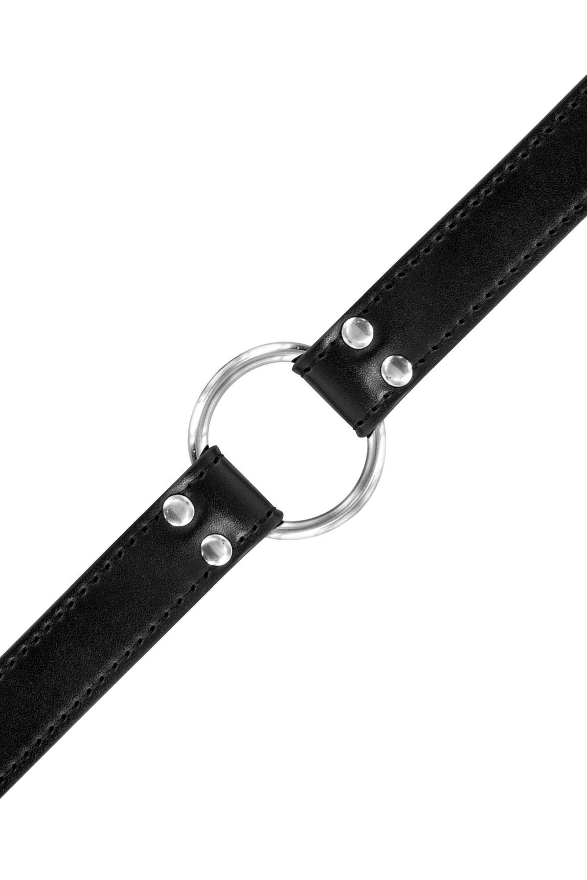 4-Knebel z metalowym pierścieniem Fetish Tentation czarny 48 mm-4