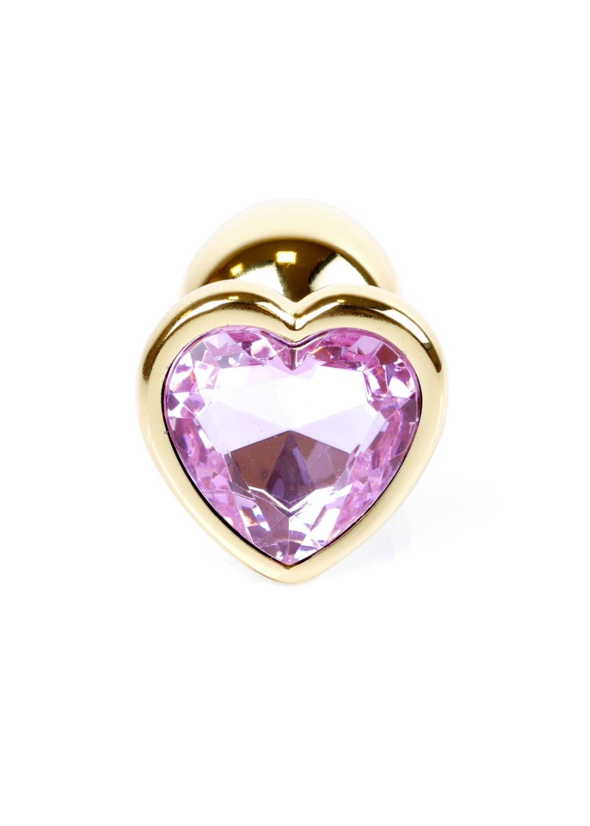 2-Korek analny złoty serce z diamentem MyLove Toys 7 cm-2