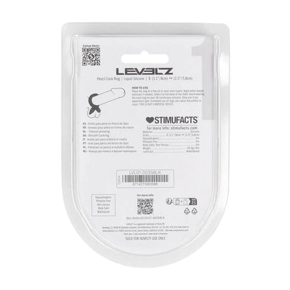 1-Pierścień erekcyjny silikonowy Levelz czarny 8 cm-1