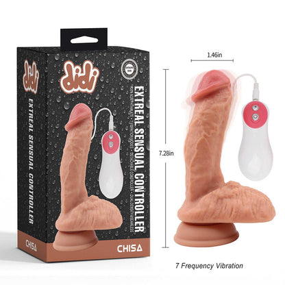 3-Wibrator realistyczny didi Extreal cielisty 18,5 cm-3