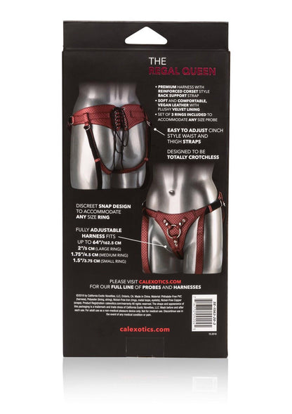 2-Uprząż do strap on The Regal Queen Calexotics czerwona 162 cm-2
