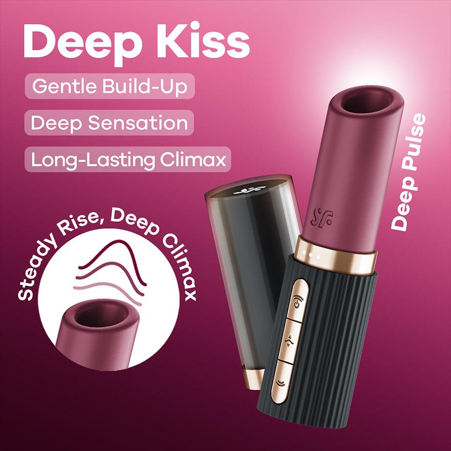3-Stymulator łechtaczki Satisfyer Deep Kiss silikonowy USB-3