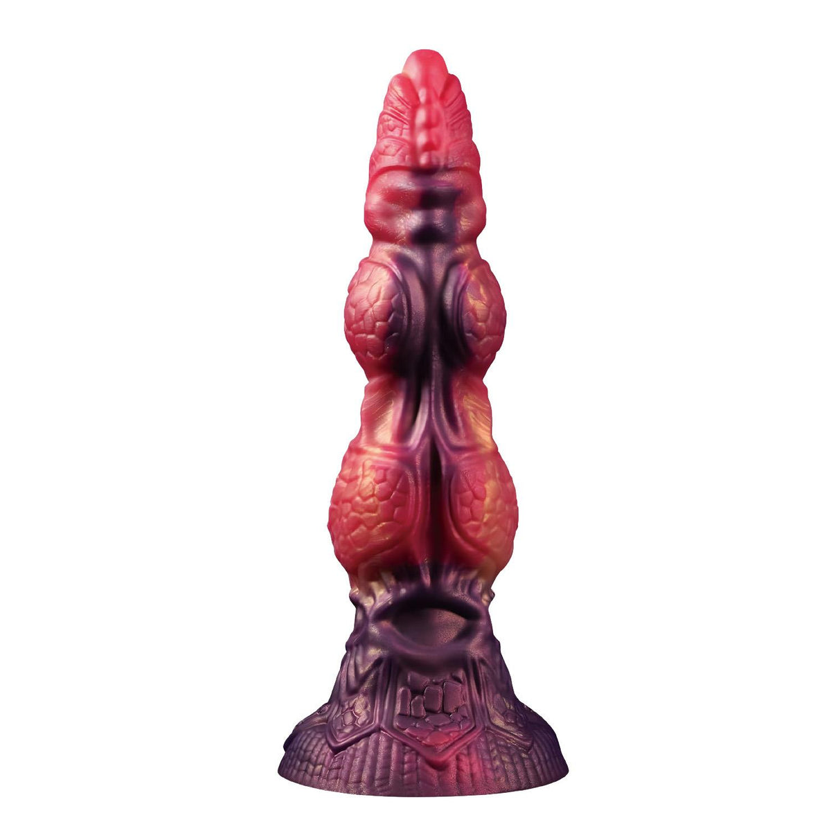 4-Dildo silikonowe pofalowane Savage Beastlord 24 cm Power Monsters-4
