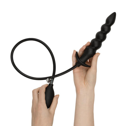 4-Pompowany korek analny EasyToys 20 cm czarny-4