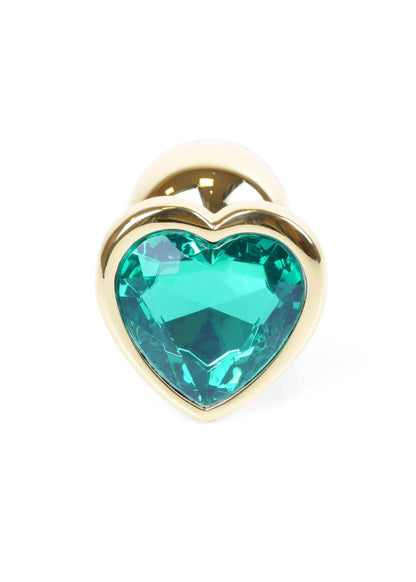 3-MyLove Toys - Jewellery Gold  Heart PLUG- Green-3