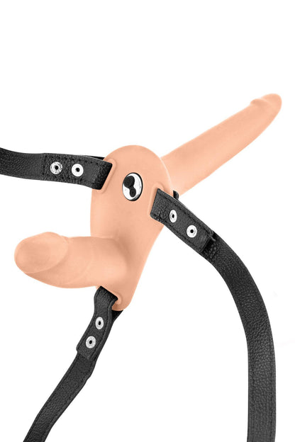 4-Podwójny wibrujący strap-on Fetish Tentation USB-4