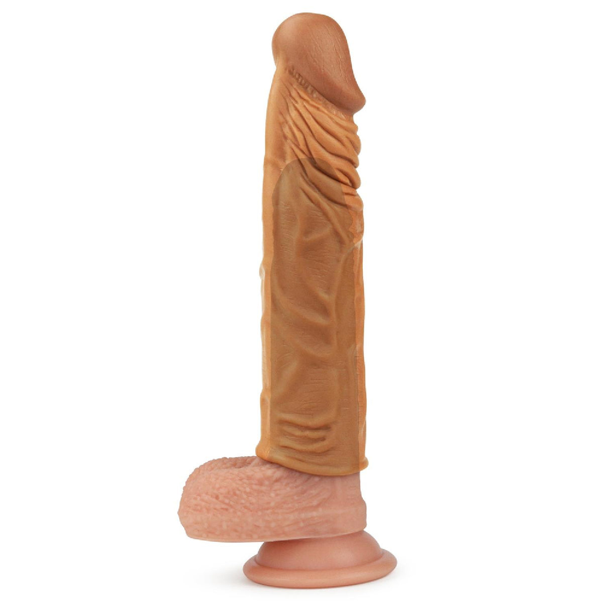 1-Add 2"" Pleasure X Tender Penis Sleeve Brown-1