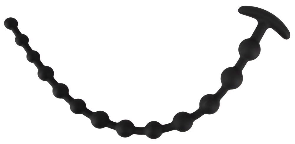 4-Black Velvets Anal Beads Silic-4
