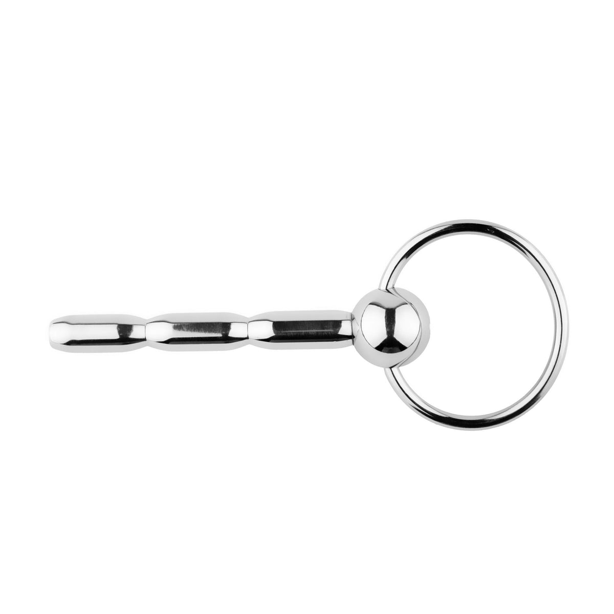 3-Stalowy plug do cewki z pierścieniem 10 cm HeavyFun-3