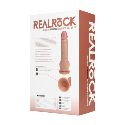 3-Wibrator realistyczny RealRock z moszną cielisty 25 cm-3