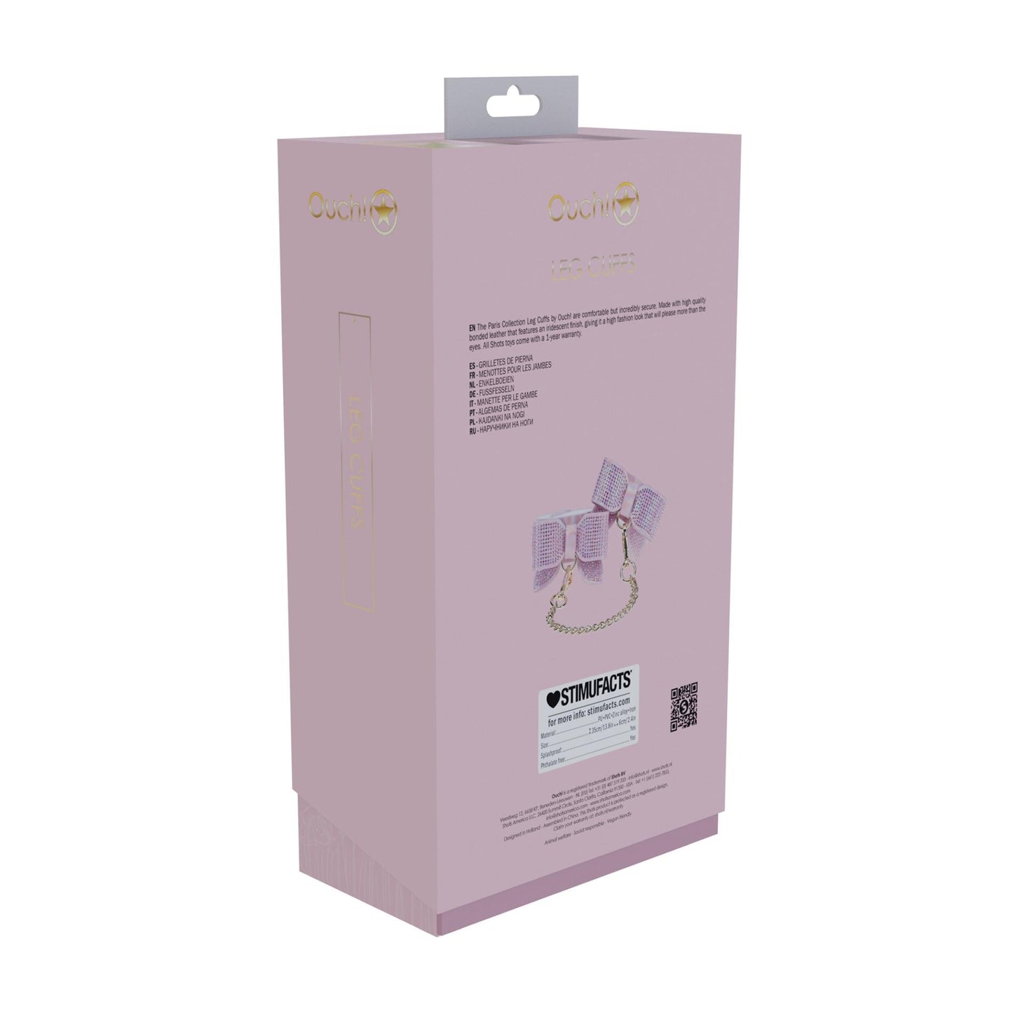 4-Paris Collection - Leg Cuffs - Pink-4