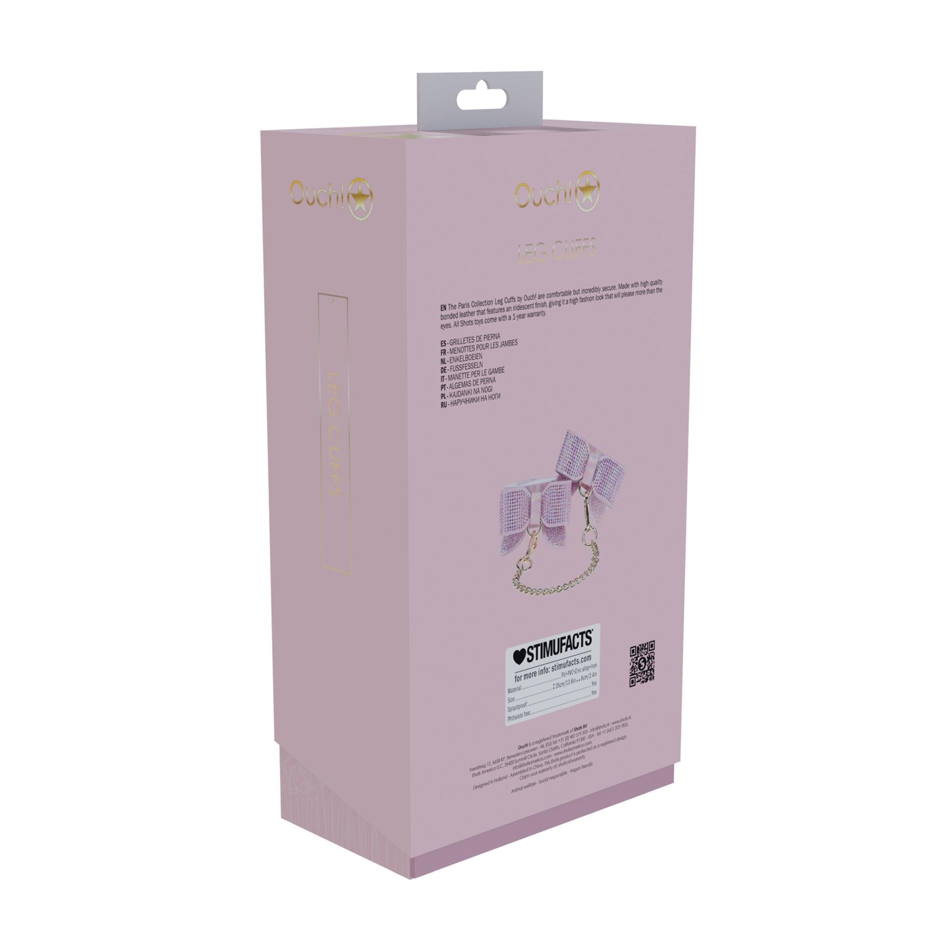 4-Paris Collection - Leg Cuffs - Pink-4