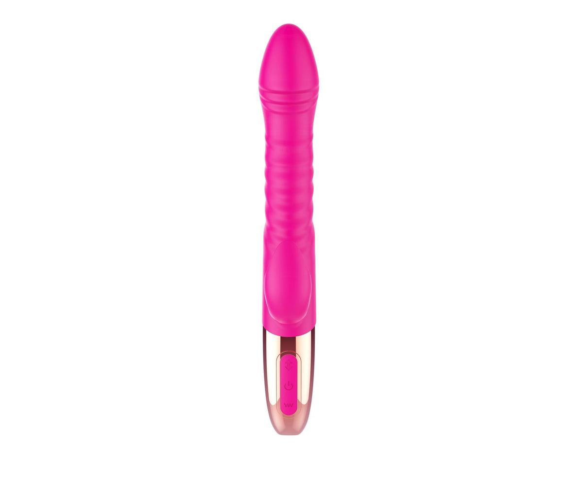 4-Wibrator króliczek B Series Magic silikonowy grzewczy z ruchem USB-4
