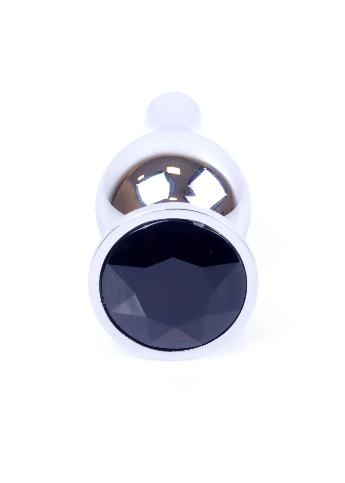 1-Srebrny korek analny z diamentem MyLove Toys 9,5 cm-1