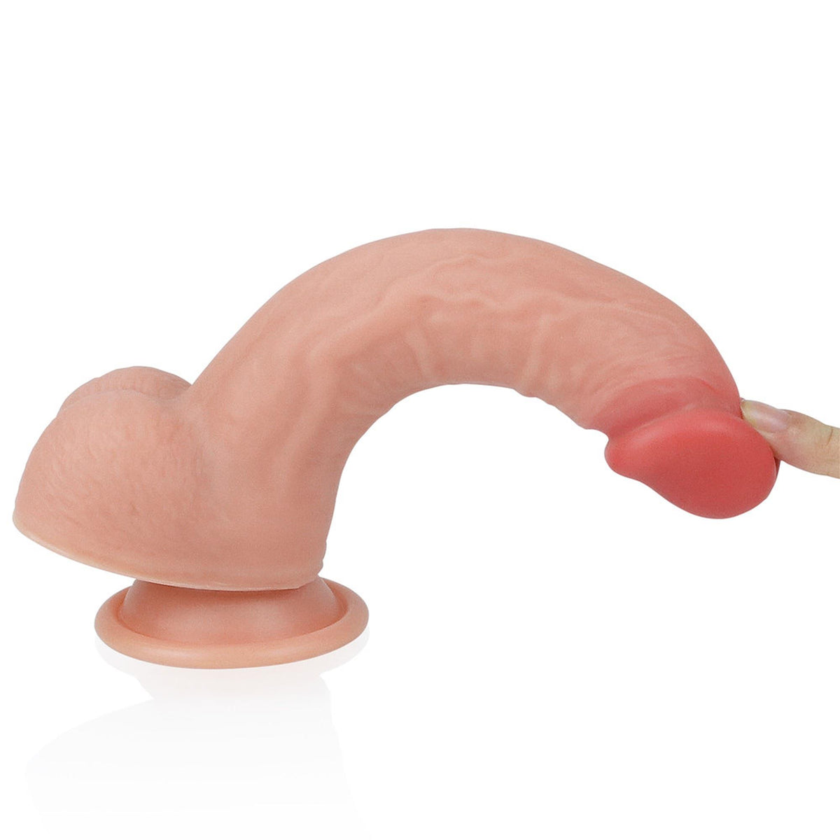3-8'' Dual layered Platinum Silicone Cock-3