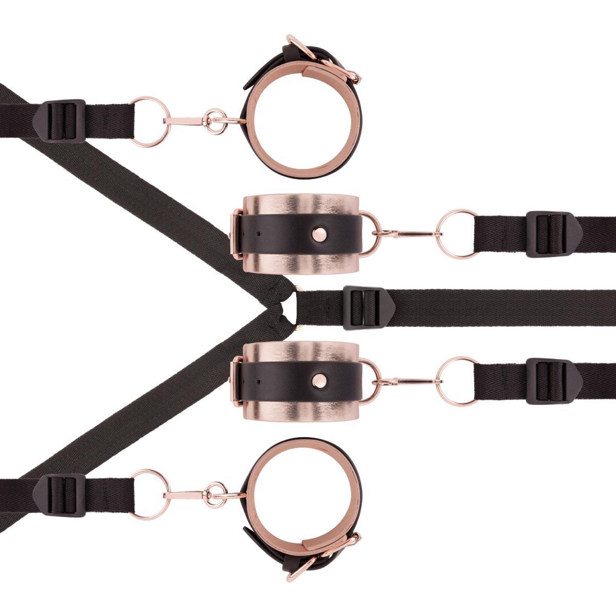 2-Rosy Gold - Under-Mattress Restraint Set - Black-2