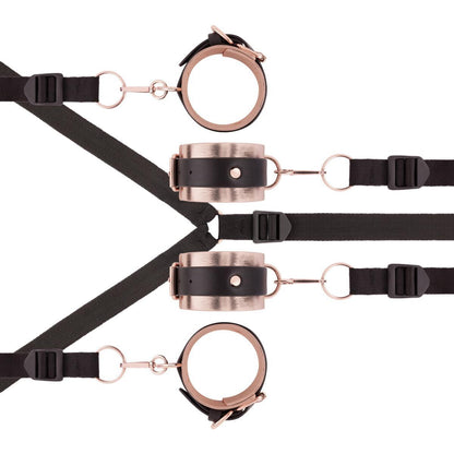 2-Rosy Gold - Under-Mattress Restraint Set - Black-2