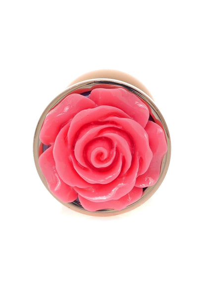 4-Korek analny z różą MyLove Toys różowy 7 cm-4