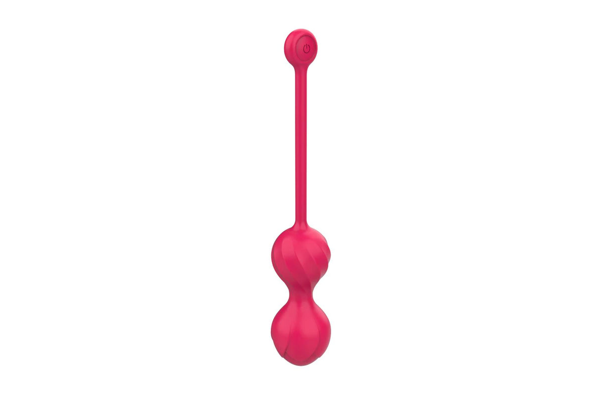 3-Kulki Kegla Lovesecret Premium z aplikacją różowe silikonowe USB 22 cm-3