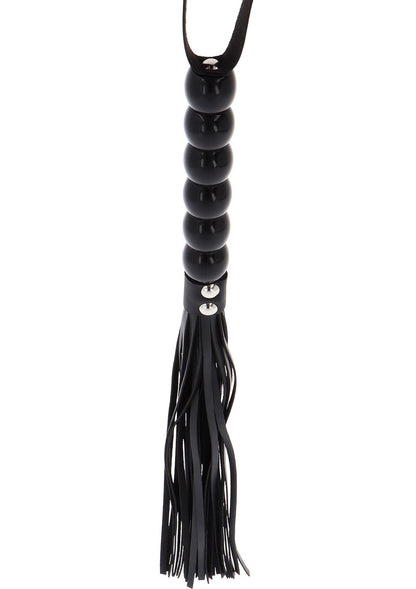 1-Pejcz z koralikami PU czarny 60 cm-1
