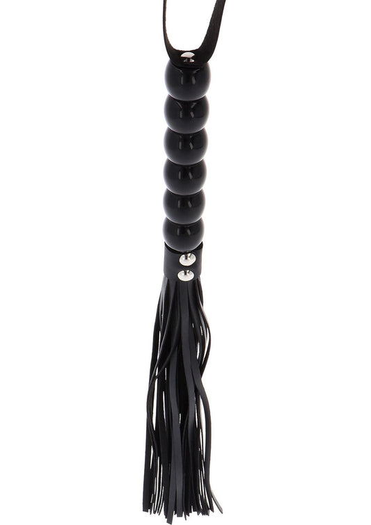 1-Pejcz z koralikami PU czarny 60 cm-1