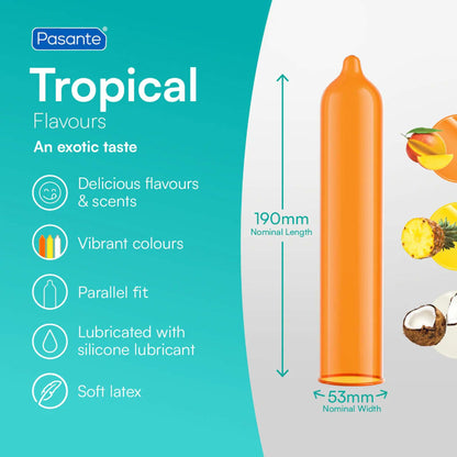 4-Prezerwatywy Pasante Tropical mango ananas kokos 144 szt-4
