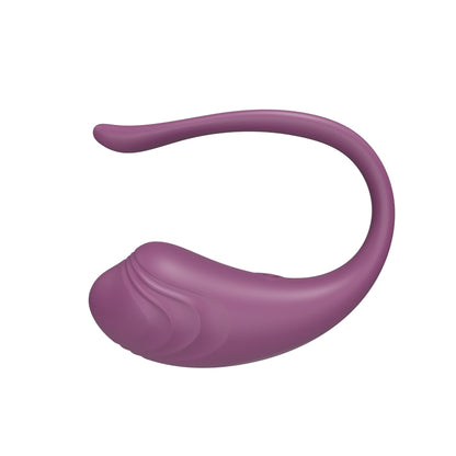 4-Jajeczko silikonowe wibrujące z aplikacją App Love Egg fioletowe 9,6 cm-4