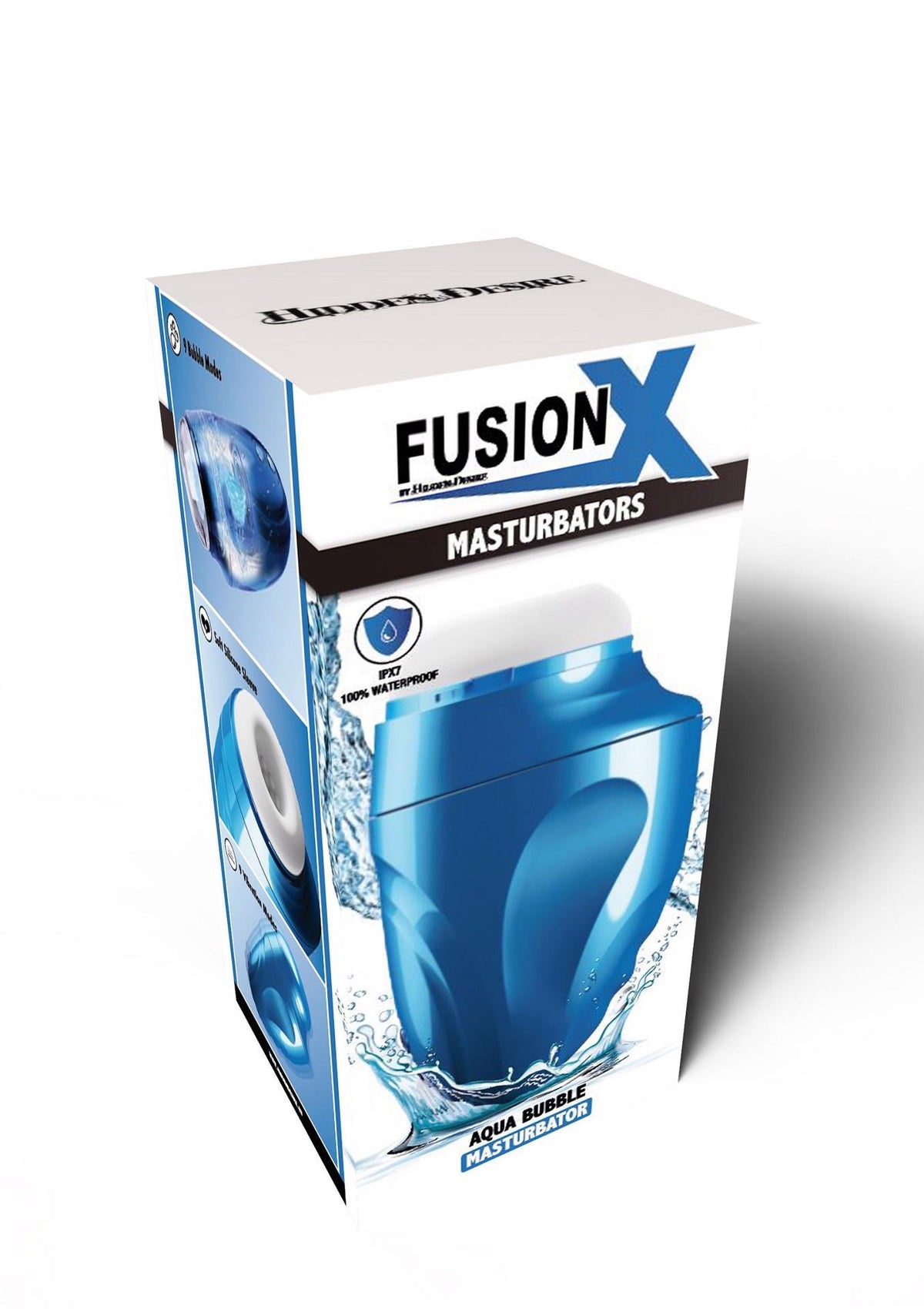 3-Masturbator Fusion X Aqua Bubble z wibracją niebieski-3