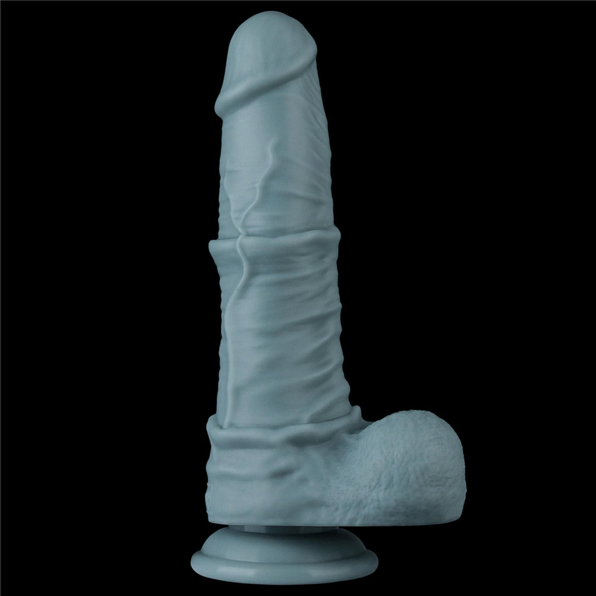 1-11'' Rechargeable Thrusting and Vibrating Silicone Dildo with Remote-1