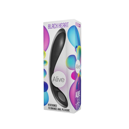 3-Wibrator punktu G Alive Black Heart silikonowy turkusowy 17 cm-3