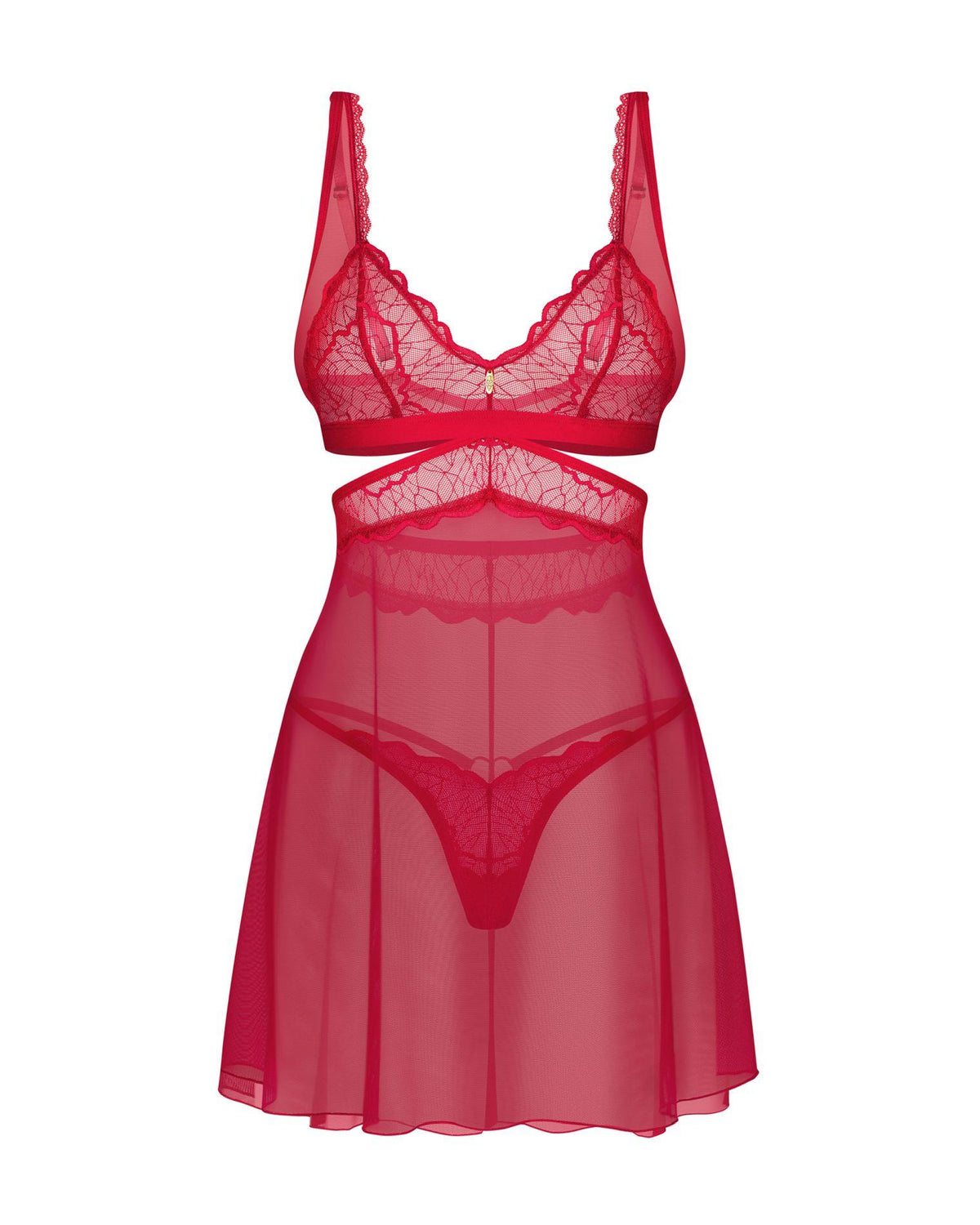 3-Komplet bielizny Obsessive Cupide Desir czerwony S/M-3