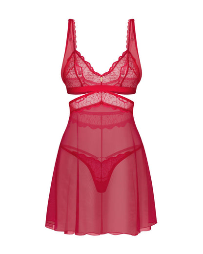 3-Komplet bielizny Obsessive Cupide Desir czerwony S/M-3