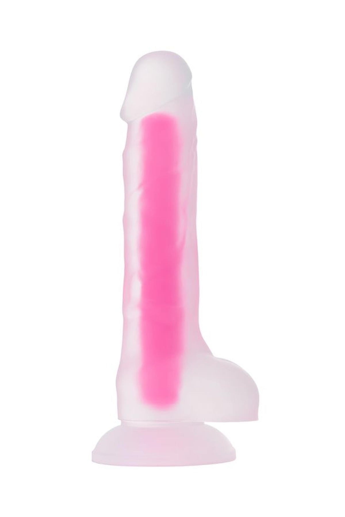 1-Dildo żelowe świecące Peter Glow Beyond różowe 16,5 cm-1