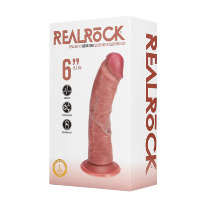 3-Wibrator realistyczny zakrzywiony RealRock cielisty 17 cm-3