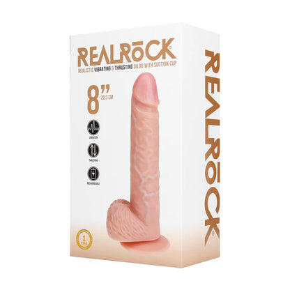 2-Wibrator realistyczny RealRock posuwisty 20,5 cm cielisty-2