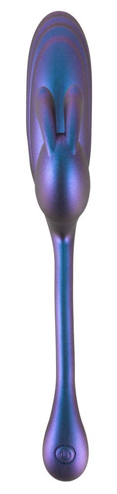 2-Wibrator króliczek Sweet Smile metaliczny elastyczny USB 22 cm-2