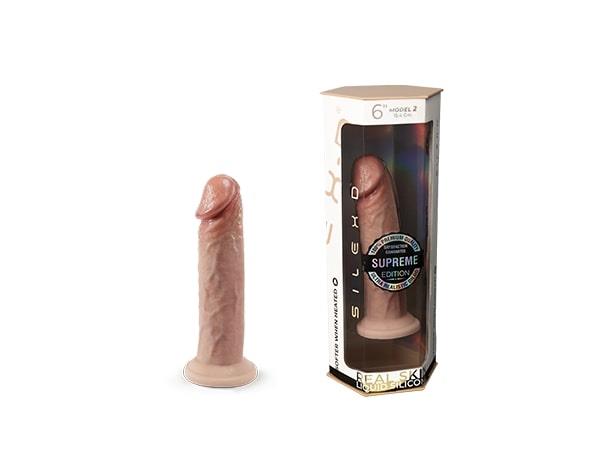 3-Dildo realistyczne Silexd Premium Real Skin Model 2 15 cm-3