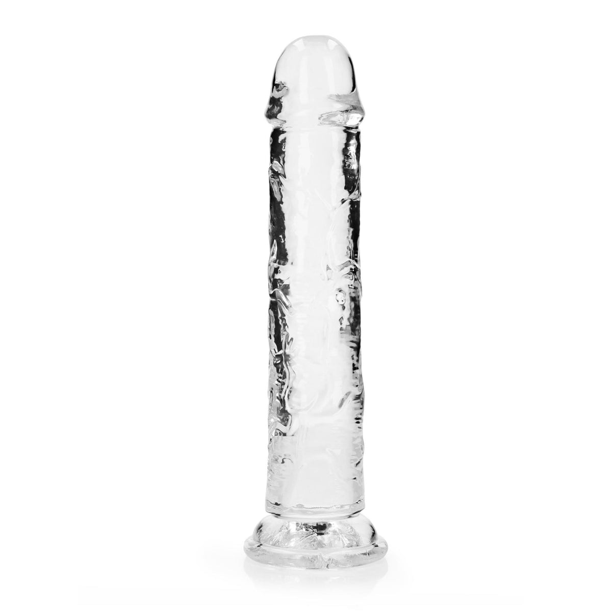 4-Dildo żelowe RealRock przezroczyste z przyssawką 23 cm-4