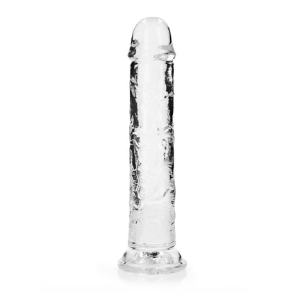 4-Dildo żelowe RealRock przezroczyste z przyssawką 23 cm-4
