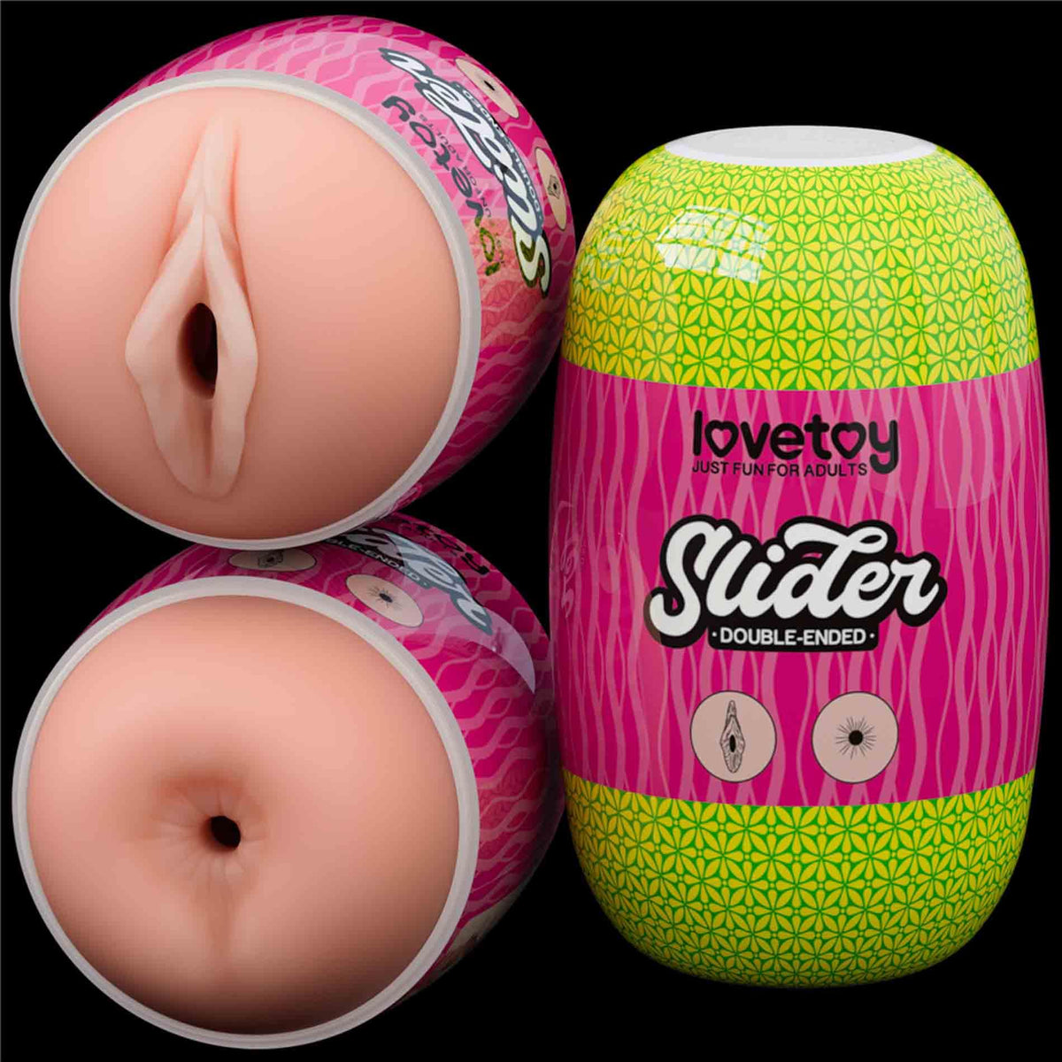 4-Slider Double-Ended Masturbator Vagina and Anus-4