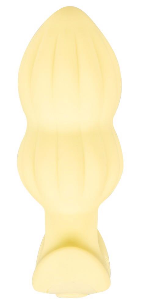 4-Plug wibrujący Cuties żółty silikonowy 7 trybów USB 8 cm-4