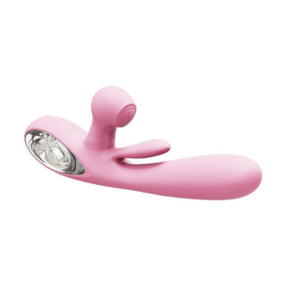 3-Wibrator króliczek różowy Bliss Bunny z uderzeniami silikonowy USB-3