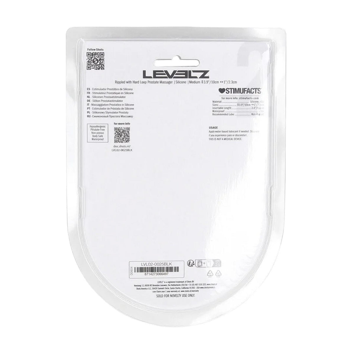 5-Masażer prostaty silikonowy Levelz 2 M czarny 11 cm-5