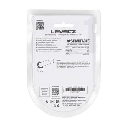 5-Pierścień erekcyjny silikonowy koralikowy Levelz S 3cm czarny-5