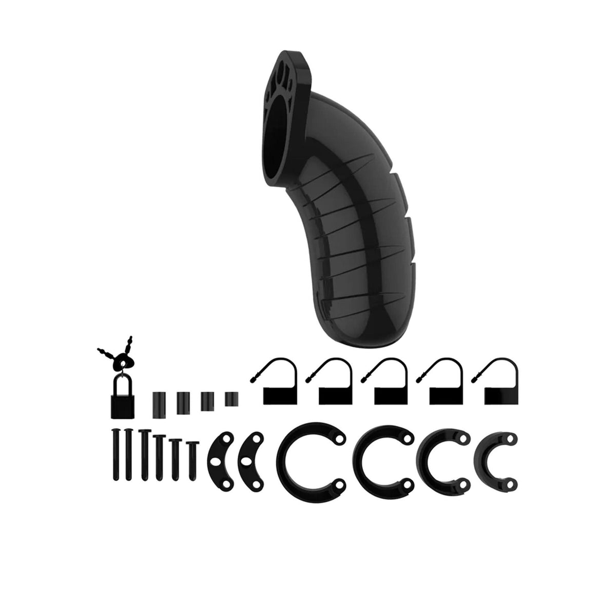 3-Klatka czystości ManCage czarna 11,5 cm-3