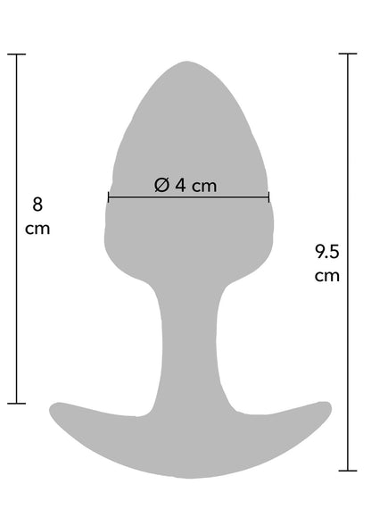 1-Korek analny ToyJoy Crystal Medium fioletowy 9,5 cm-1