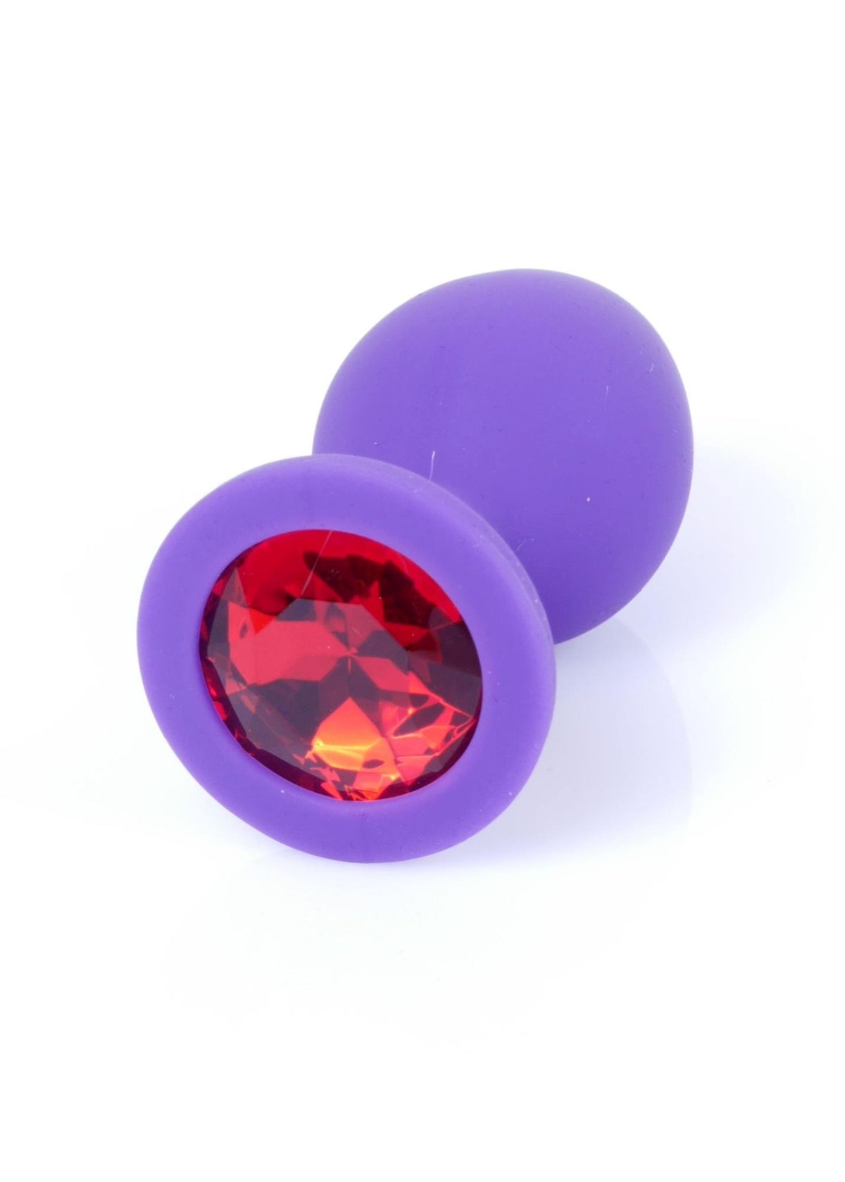 2-Silikonowy korek analny MyLove Toys fioletowy średni 8 cm-2
